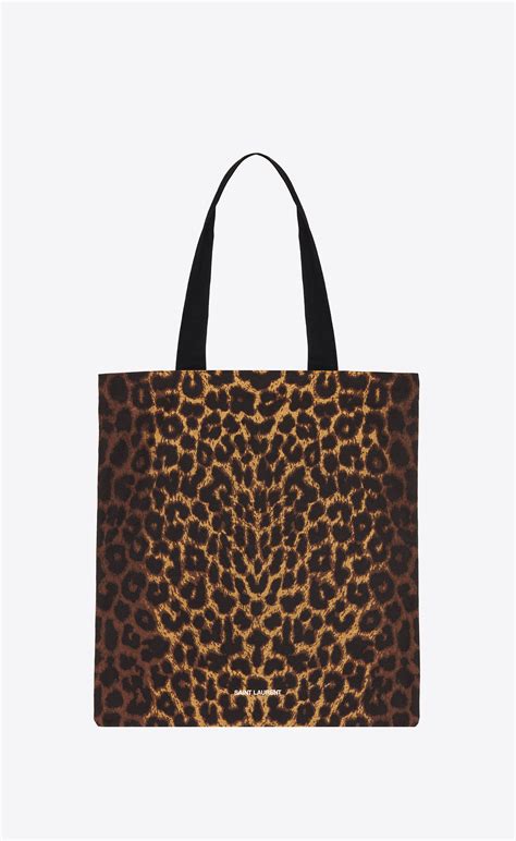 ysl leopard print tote bag.